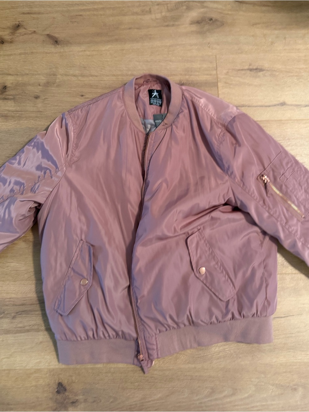 Atmosphere Dusty Rose Bomber Jacket